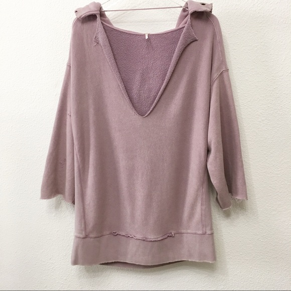 Free People Sweaters - Free People Oversized Distressed Hoodie